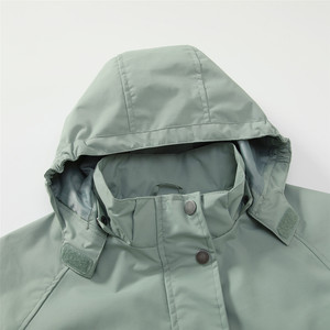 Nouvelle veste parka coupe-vent longue à capuche pour fille, grande <span class=keywords><strong>taille</strong></span>, imprimée, avec fermeture éclair, pour printemps et automne - Product Image 3
