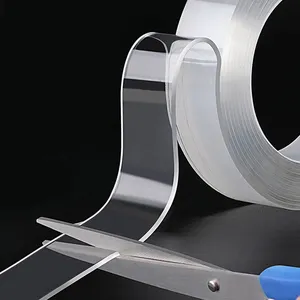 Super Clear Face Transparent Adhesive Reusable Washable Sticky Pu Adhesive Nano Double Sided Tape