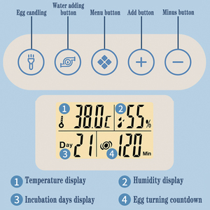 Máy ấp trứng Máy ấp trứng gia đình nhỏ 70 miếng Máy ấp trứng thông minh hoàn toàn tự động - Product Image 3