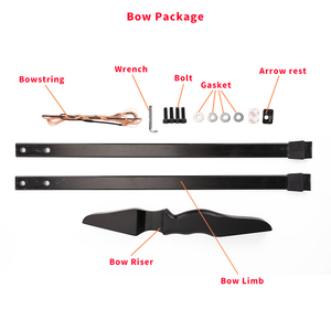 Glasvezel Bogen <span class=keywords><strong>Set</strong></span> Stuk Split Boogschieten Recreatieve Draagbare Traditionele Takedown Recurve Boog Te Koop