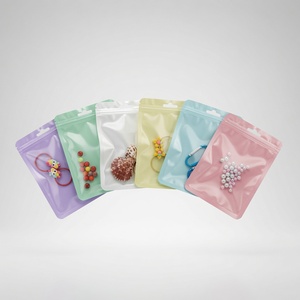 Pochettes zippées en PET nacré, imprimées en héliogravure, antichoc, étanches, anti-poussière, réutilisables, auto-scellantes pour bijoux de mode et cosmétiques - Product Image 2