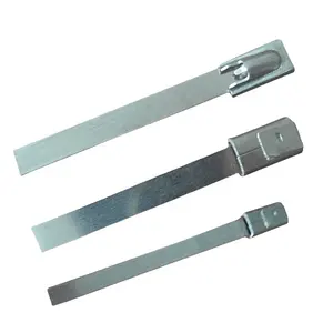High resistance to acetic acid, alkali sulphuric acid, corrode 304 316 Ball self lock Naked stainless steel cable ties