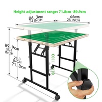 Table de puzzle réglable en hauteur avec 4 tiroirs, plateau de puzzle inclinable et pliable pour 1500 pièces avec couvercle transparent