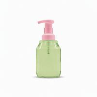 Flacon pompe moussant pour nettoyant visage PET 320 ml, emballage de savon liquide rechargeable pour soins de la peau, lavage, logo personnalisé, couleur OEM