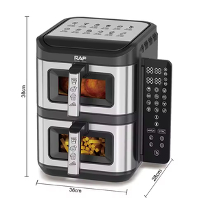Freidora de Aire Digital de Gran Capacidad 6L+6L 2800W, Doble Capa, 2 Cestas, con Ventana Visual - Product Image 2