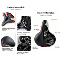 Vente en gros Selle de vélo creuse, confortable pour longues distances, avec ventilation et sécurité, finition mate, étanche, et feu arrière rechargeable de remplacement