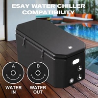 Baignoire à glace inclinée portable en PVC, baignoires de plongeon froid gonflables, facile à ranger pour la cryothérapie intérieure et extérieure