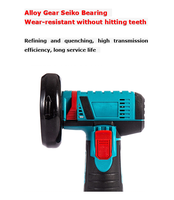 Meuleuse d'angle sans fil 76 mm avec interrupteur à gâchette, batterie 1,3 Ah, 10 000 tr/min - Usage domestique et industriel