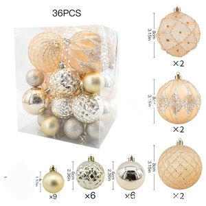 Độc đáo xem qua đồ trang trí Giáng sinh 36 miếng Bộ sưu tập các loại sản phẩm mới nhất trang trí cây Combo Set - Product Image 4