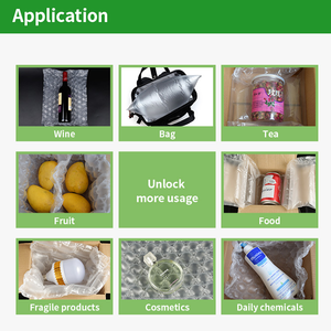 Pellicola a bolle di plastica gonfiabile per confezioni di protezione del prodotto con tappetino in scatola grandi bolle e piccole bolle con quattro file di pellicola - Product Image 5