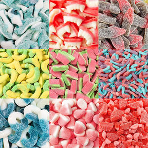 Wholesale Assorted Fruit Flavor Sweet Sour sand Jelly Halal Gummy <strong>Candy</strong> - Product Image 1