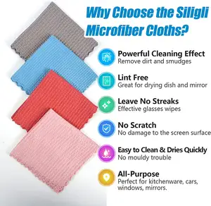 Asciugamano per la pulizia delle cialde in microfibra senza pelucchi senza striature