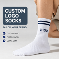 Chaussettes de sport économiques avec logo graphique personnalisé, plusieurs tailles, couleurs personnalisées pour la course à pied, la marche, le tennis, le basketball