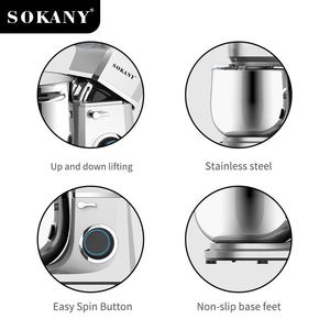 Sokany 269 Chất Lượng Cao Bột Nhào Máy Thực Phẩm Mixer Mini Đứng Mixer Xử Lý Thực Phẩm - Product Image 6