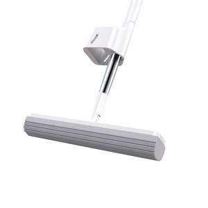 Self Wringing Sponge Mops für die Fliesen boden reinigung <span class=keywords><strong>in</strong></span> Bad und Küche Holzboden mopp mit Schwamm und Edelstahl griff - Product Image 1
