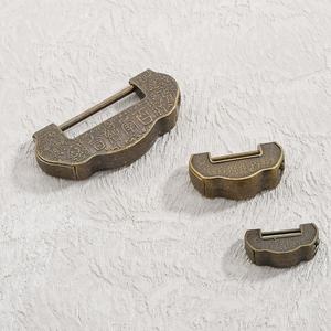Bronze antique 11 mini <span class=keywords><strong>serrure</strong></span> antique, ancienne <span class=keywords><strong>serrure</strong></span> à clé antique pour vieilles boîtes, armoires, boîtes de rangement - Product Image 2
