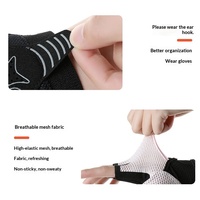 Gants de sport demi-doigts antidérapants souples pour hommes et femmes, idéaux pour la musculation, la gym, la cyclisme en extérieur et les activités sportives sans doigts