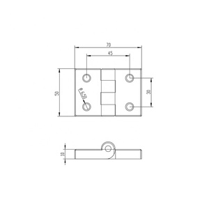 China fabricante gris 4545A plástico Nylon estándar bisagra ventana puerta bisagra 2020 3030 4040 3040 5050 4545 # 3016-B - Product Image 6