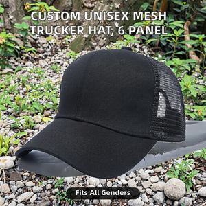 Gorras Trucker de Malla de 6 Paneles con Logotipo Personalizado, Unisex, de Color Sólido, para Negocios al por Mayor - Product Image 2