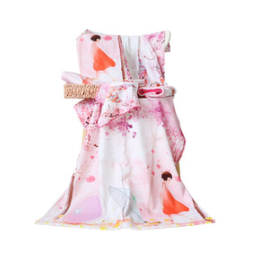 Muestra <span class=keywords><strong>gratis</strong></span> de Terry de algodón Kawaii dibujos animados impreso Rosa baño Toalla de baño - Product Image 3