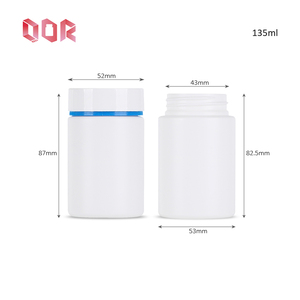 Customized Capsule <b>Bottle</b> Pharmaceutical Packaging HDPE Plastic Capsule For Health Products With Colored Ring Screw Cap - Product Image 6