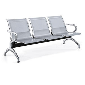 <span class=keywords><strong>Fauteuil</strong></span> pour salon Chaise de zone d'attente noire Chaise de gang Bancs de salle d'attente Chaises a <span class=keywords><strong>3</strong></span> <span class=keywords><strong>places</strong></span> - Product Image 4