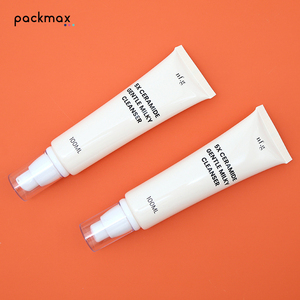Custom 100ml White Face Wash Soft Tube, PE <b>Vacuum</b> Pump Tube Packaging for Cleanser & <b>Hand</b> Cream - Product Image 4