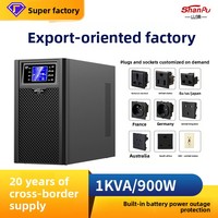 Catu Daya UPS Online 1KVA/900W Zero Second Switching Stabilized Standby 0 Energi Listrik Soket Colokan Ruang Komputer Cina