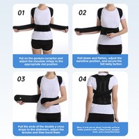 Ceinture Orthopédique en Néoprène EVA Respirante Unisexe pour Dos et Épaules, Idéale pour le Badminton, le Sport et la Correction Posturale - Meilleure Vente
