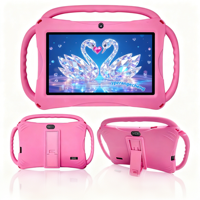 7 pouces HD écran capacitif enfants tablette PC MTK Quad Core 2GB + 32GB 3000MAH batterie Android12 Wi-Fi double caméra 0.3MP + 2MP nouveau