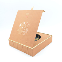 Perruques d'habillement en carton pliables avec aimant noir de luxe avec logo personnalisé en gros