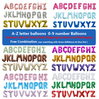 Ballons en aluminium décoratifs personnalisés de 40 pouces avec phrases et lettres BRIDE HBD LOVE BABY TE AMO A-Z pour fêtes, vente en gros