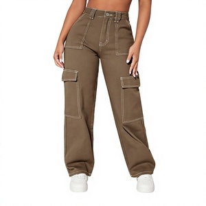 Pantalones Cargo para Mujer, Nuevos Modelos 2026, Pantalones Casuales con 6 Bolsillos, Venta al Por Mayor - Product Image 1