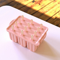 Fabricant en gros de moules en silicone de qualité alimentaire pour glaces et sucettes glacées en forme de cubes avec logo personnalisé à vendre