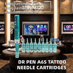 Cartouches de remplacement pour stylo <span class=keywords><strong>DR</strong></span> <span class=keywords><strong>Pen</strong></span> <span class=keywords><strong>Nano</strong></span> A6S, vente chaude, MTS, acier inoxydable permanent, aiguilles micro-aiguilles coniques de 0,3 mm, aiguilles de tatouage pour les lèvres - Product Image 2