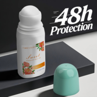 Déodorant Solide Roll-On Naturel Sans Aluminium aux Herbes pour Hommes et Femmes, Parfum Longue Durée, Non Irritant, pour Peaux Sèches