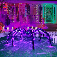 Nouvelle conception de lumières décoratives de Noël en forme de renne de 50 pouces pour l'extérieur, avec cadre en fer, LED, prise détachable/boîte à piles, décoration