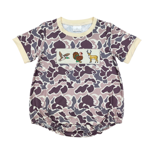 SR3572 Yawoo Combinaison pour bébés filles, imprimé lapin de Pâques, automne, fermeture éclair, décontractée, manches courtes, coton et élasthanne, vente en gros ODM - Product Image 1