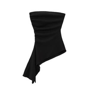 SHENZHU Donna Primavera 2025 Nuova Moda Top Stile Fasciante Senza <span class=keywords><strong>Spalline</strong></span> Vintage <span class=keywords><strong>con</strong></span> <span class=keywords><strong>Spalline</strong></span> <span class=keywords><strong>Sottili</strong></span> e Schiena Scoperta, Top Chic Femminile - Product Image 2