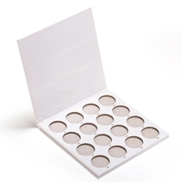 Boîte d'emballage cosmétique pour fards à paupières en carton écologique personnalisée Wanyao avec impression dorée, fermeture magnétique et poignée