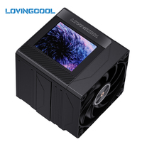 Lovingcool Nouveau Refroidisseur de CPU pour PC Gamer avec Écran LCD, Ventilateur et Radiateur à Air pour Boîtier d'Ordinateur