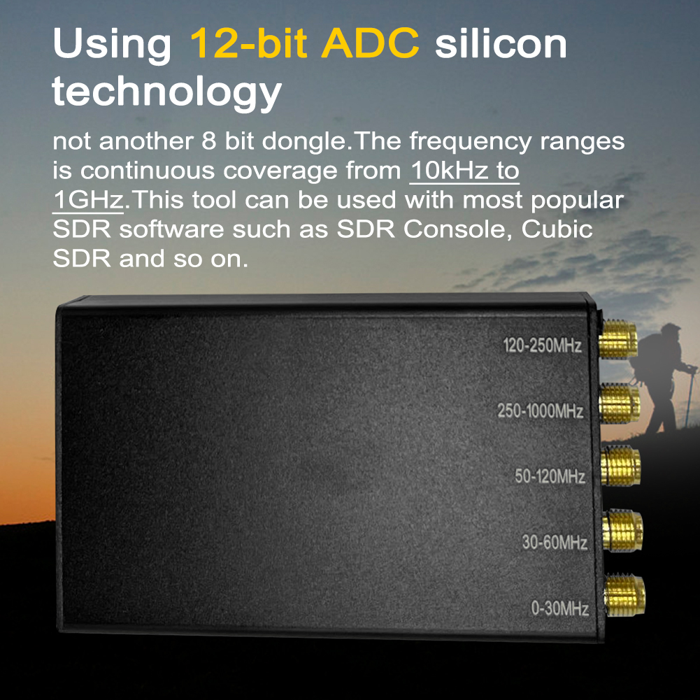Portable SDR Receiver - 10khz to 1ghz Multiplatform Support