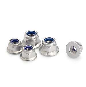 אגוז נעילה ניילון מגולוונת, Q235 פלדת פחמן, אגוז נעילה עצמית, אגוז נעילה m3-m30 - Product Image 6