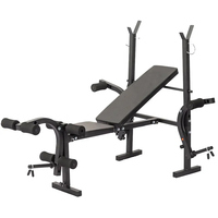 Banc de musculation multifonctionnel en métal pour haltères, réglable, capacité de charge 400 kg, équipement de gym