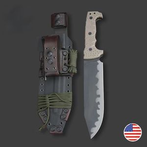 Cuchillo Táctico de Supervivencia y Caza Personalizable ML M8 DIY OEM con Mango G10 y Hoja Recta de Acero Inoxidable - Product Image 4