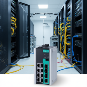 สวิตช์จัดการกิ๊กกะบิต Moxa EDS-G512E-4GSFP-T สวิตช์อีเธอร์เน็ตอุตสาหกรรม 8 พอร์ตสำหรับองค์กร - Product Image 3