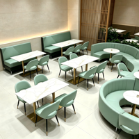 Meubles de restaurant en bois massif de style naturel, célèbres sur Internet, canapés de banquette commerciaux pour café, bancs muraux pour zone d'attente