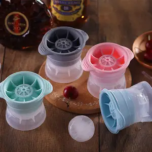 Internet famoso whisky grande hockey sobre hielo herramienta de molienda accesorios de barra máquina de hielo Circular con rejilla de hielo esférica Barware