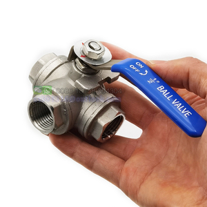 Van Bi 3 Chiều Cổng T/L Có Ren Bằng Thép Không Gỉ 1/2-4 Inch Nhà Sản Xuất Trung Quốc Giá Bán Sỉ - Product Image 2