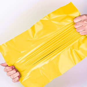 Sacs de livraison express jaunes en gros, emballage logistique, petite taille, auto-adhésifs, en matériau recyclé, sacs de messagerie - Product Image 3
